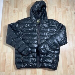 Gelert Womens Black Hooded Puffer Jacket Size Large